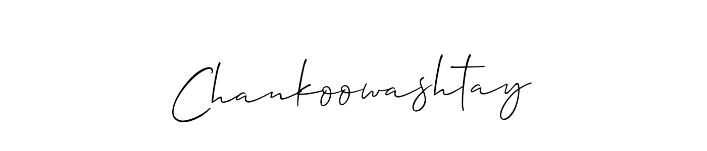 Chankoowashtay stylish signature style. Best Handwritten Sign (Allison_Script) for my name. Handwritten Signature Collection Ideas for my name Chankoowashtay. Chankoowashtay signature style 2 images and pictures png