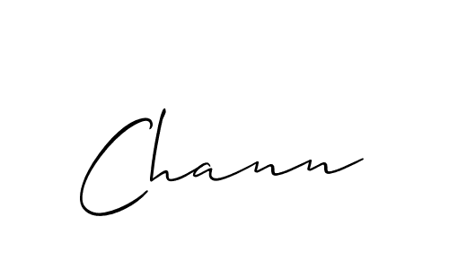 Create a beautiful signature design for name Chann. With this signature (Allison_Script) fonts, you can make a handwritten signature for free. Chann signature style 2 images and pictures png