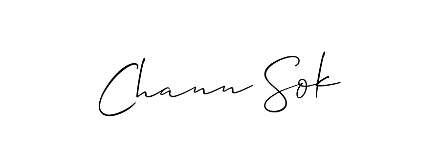 It looks lik you need a new signature style for name Chann Sok. Design unique handwritten (Allison_Script) signature with our free signature maker in just a few clicks. Chann Sok signature style 2 images and pictures png