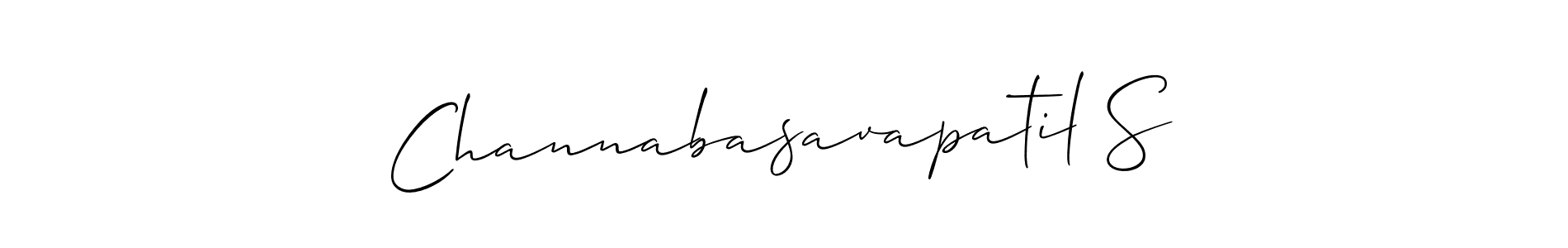 Also we have Channabasavapatil S name is the best signature style. Create professional handwritten signature collection using Allison_Script autograph style. Channabasavapatil S signature style 2 images and pictures png