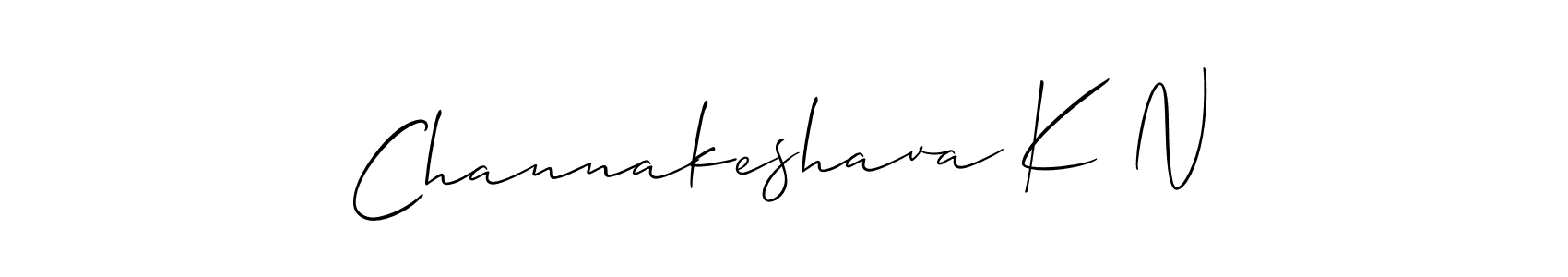 Also You can easily find your signature by using the search form. We will create Channakeshava K N name handwritten signature images for you free of cost using Allison_Script sign style. Channakeshava K N signature style 2 images and pictures png