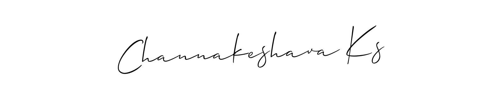 Channakeshava Ks stylish signature style. Best Handwritten Sign (Allison_Script) for my name. Handwritten Signature Collection Ideas for my name Channakeshava Ks. Channakeshava Ks signature style 2 images and pictures png