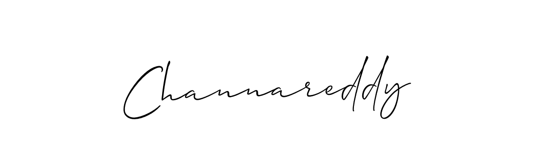 Make a beautiful signature design for name Channareddy. With this signature (Allison_Script) style, you can create a handwritten signature for free. Channareddy signature style 2 images and pictures png