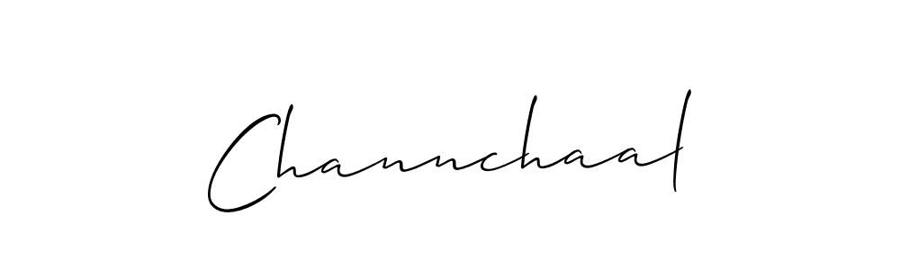 How to make Channchaal signature? Allison_Script is a professional autograph style. Create handwritten signature for Channchaal name. Channchaal signature style 2 images and pictures png