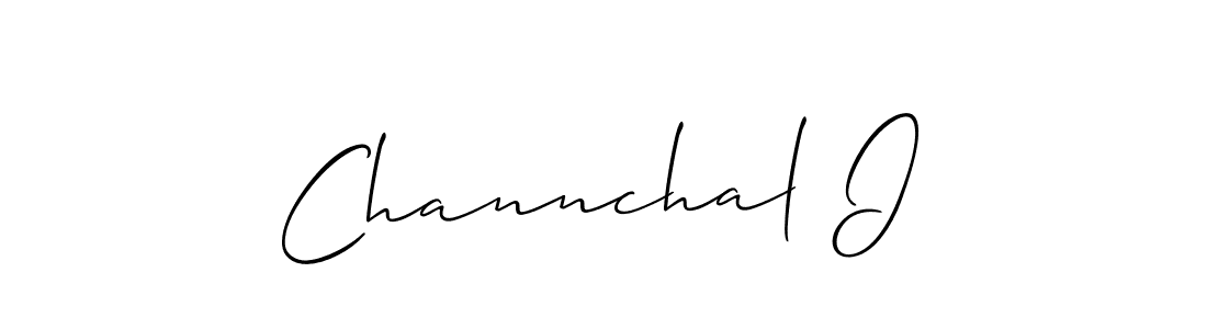 if you are searching for the best signature style for your name Channchal I. so please give up your signature search. here we have designed multiple signature styles  using Allison_Script. Channchal I signature style 2 images and pictures png