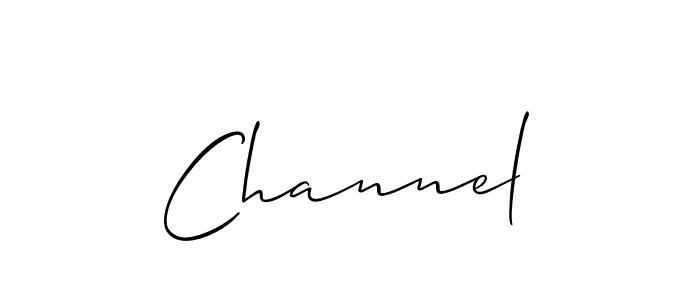 Allison_Script is a professional signature style that is perfect for those who want to add a touch of class to their signature. It is also a great choice for those who want to make their signature more unique. Get Channel name to fancy signature for free. Channel signature style 2 images and pictures png