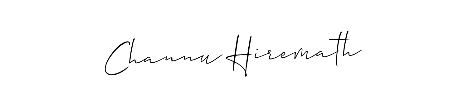 How to make Channu Hiremath signature? Allison_Script is a professional autograph style. Create handwritten signature for Channu Hiremath name. Channu Hiremath signature style 2 images and pictures png