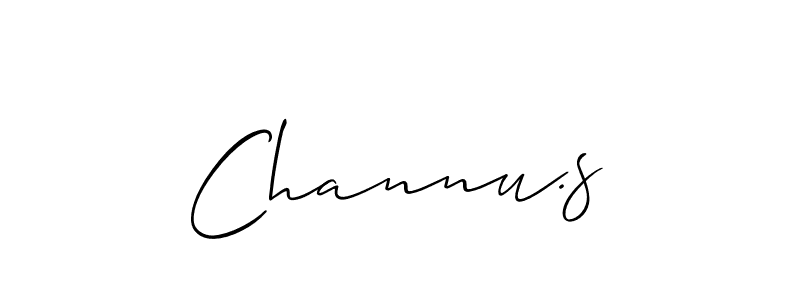 if you are searching for the best signature style for your name Channu.s. so please give up your signature search. here we have designed multiple signature styles  using Allison_Script. Channu.s signature style 2 images and pictures png