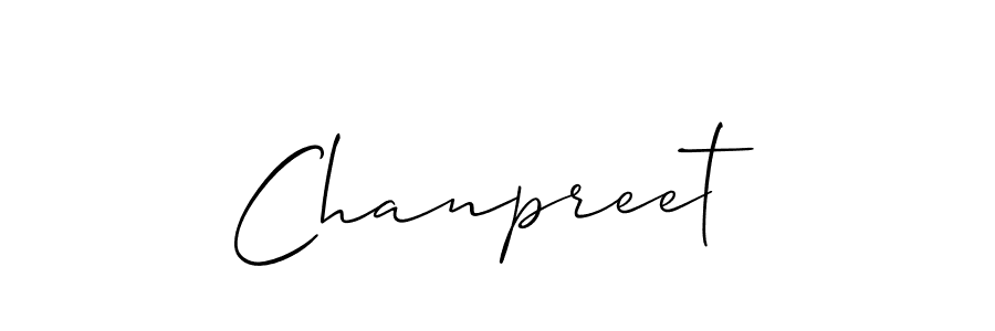 Also we have Chanpreet name is the best signature style. Create professional handwritten signature collection using Allison_Script autograph style. Chanpreet signature style 2 images and pictures png