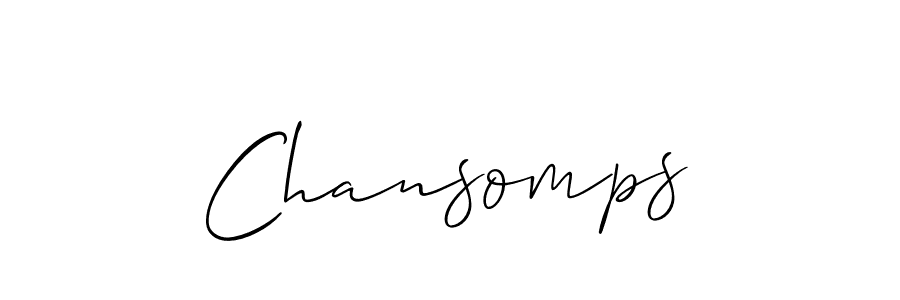 How to Draw Chansomps signature style? Allison_Script is a latest design signature styles for name Chansomps. Chansomps signature style 2 images and pictures png