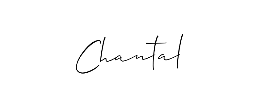 How to make Chantal   name signature. Use Allison_Script style for creating short signs online. This is the latest handwritten sign. Chantal   signature style 2 images and pictures png