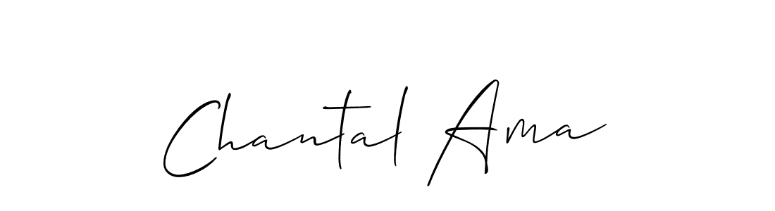 Design your own signature with our free online signature maker. With this signature software, you can create a handwritten (Allison_Script) signature for name Chantal Ama. Chantal Ama signature style 2 images and pictures png