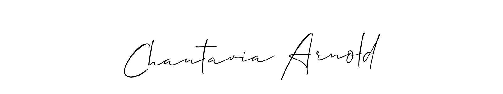 How to make Chantavia Arnold name signature. Use Allison_Script style for creating short signs online. This is the latest handwritten sign. Chantavia Arnold signature style 2 images and pictures png