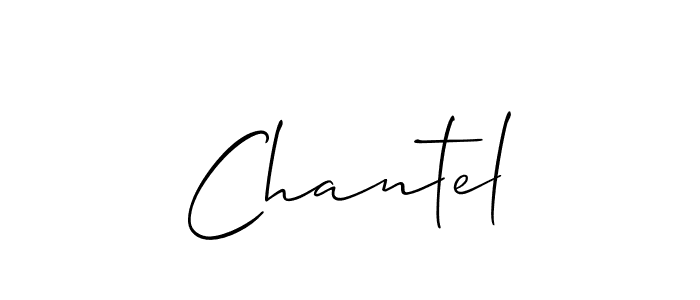 How to make Chantel name signature. Use Allison_Script style for creating short signs online. This is the latest handwritten sign. Chantel signature style 2 images and pictures png