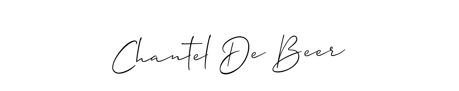 Make a beautiful signature design for name Chantel De Beer. With this signature (Allison_Script) style, you can create a handwritten signature for free. Chantel De Beer signature style 2 images and pictures png