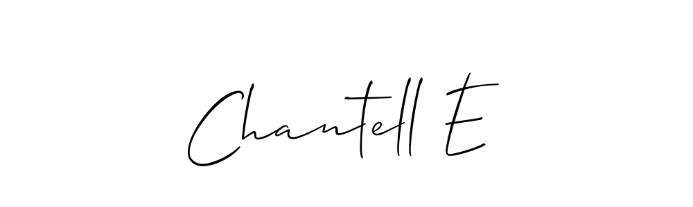 How to Draw Chantell E signature style? Allison_Script is a latest design signature styles for name Chantell E. Chantell E signature style 2 images and pictures png