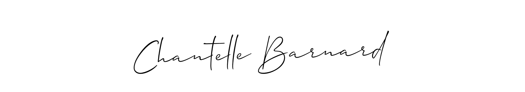 How to make Chantelle Barnard signature? Allison_Script is a professional autograph style. Create handwritten signature for Chantelle Barnard name. Chantelle Barnard signature style 2 images and pictures png