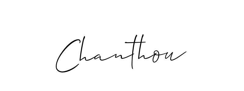 Also we have Chanthou name is the best signature style. Create professional handwritten signature collection using Allison_Script autograph style. Chanthou signature style 2 images and pictures png