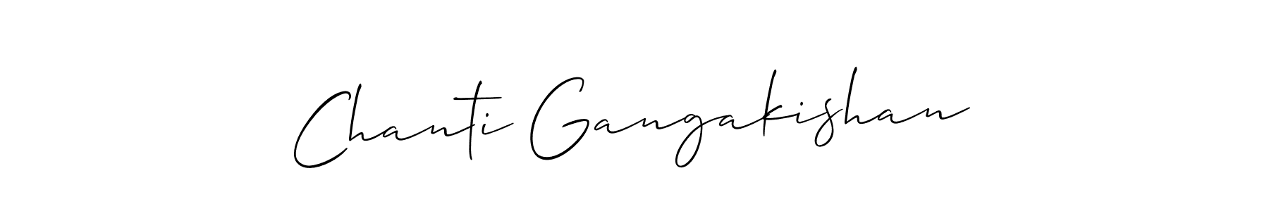 Once you've used our free online signature maker to create your best signature Allison_Script style, it's time to enjoy all of the benefits that Chanti Gangakishan name signing documents. Chanti Gangakishan signature style 2 images and pictures png