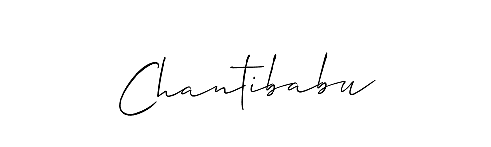 How to make Chantibabu name signature. Use Allison_Script style for creating short signs online. This is the latest handwritten sign. Chantibabu signature style 2 images and pictures png