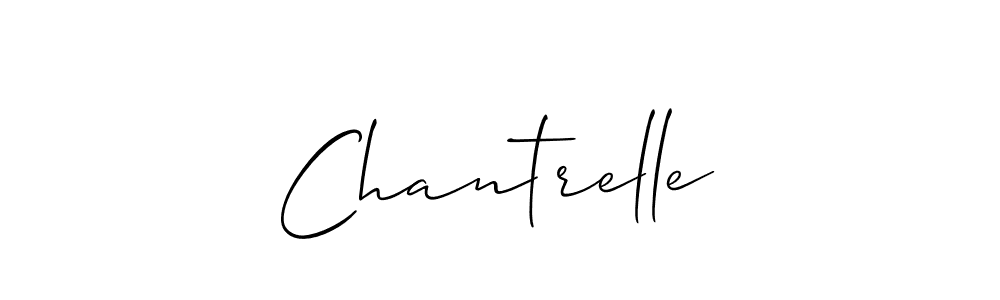 How to make Chantrelle signature? Allison_Script is a professional autograph style. Create handwritten signature for Chantrelle name. Chantrelle signature style 2 images and pictures png