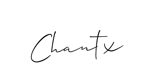 The best way (Allison_Script) to make a short signature is to pick only two or three words in your name. The name Chantx include a total of six letters. For converting this name. Chantx signature style 2 images and pictures png