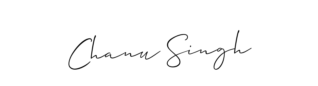 Create a beautiful signature design for name Chanu Singh. With this signature (Allison_Script) fonts, you can make a handwritten signature for free. Chanu Singh signature style 2 images and pictures png