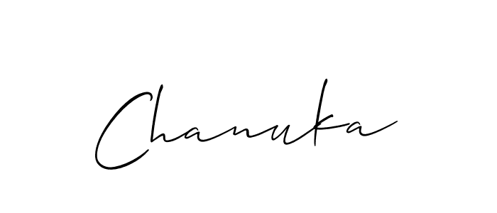 Also we have Chanuka name is the best signature style. Create professional handwritten signature collection using Allison_Script autograph style. Chanuka signature style 2 images and pictures png