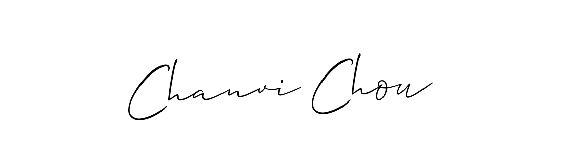 Make a beautiful signature design for name Chanvi Chou. With this signature (Allison_Script) style, you can create a handwritten signature for free. Chanvi Chou signature style 2 images and pictures png