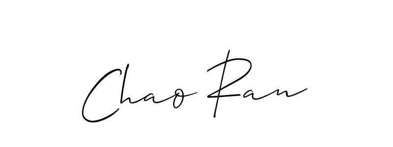 Also we have Chao Ran name is the best signature style. Create professional handwritten signature collection using Allison_Script autograph style. Chao Ran signature style 2 images and pictures png