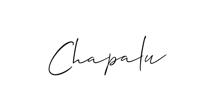 How to make Chapalu signature? Allison_Script is a professional autograph style. Create handwritten signature for Chapalu name. Chapalu signature style 2 images and pictures png