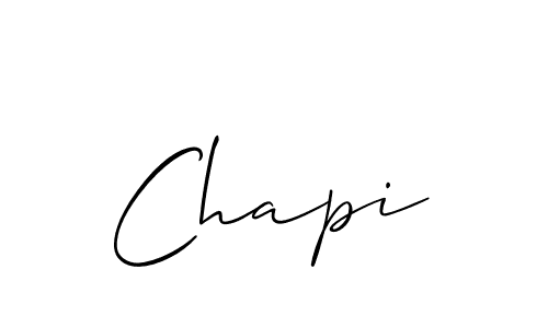 How to make Chapi signature? Allison_Script is a professional autograph style. Create handwritten signature for Chapi name. Chapi signature style 2 images and pictures png