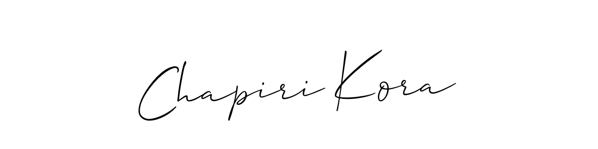 This is the best signature style for the Chapiri Kora name. Also you like these signature font (Allison_Script). Mix name signature. Chapiri Kora signature style 2 images and pictures png