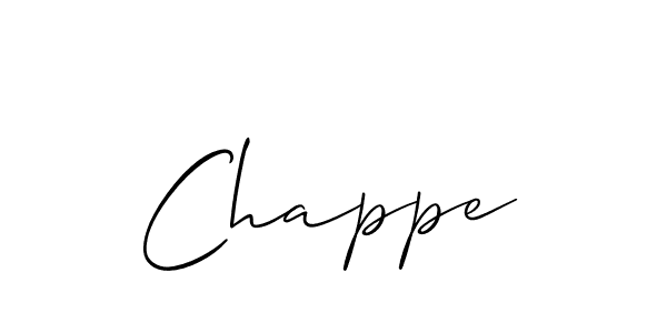 Chappe stylish signature style. Best Handwritten Sign (Allison_Script) for my name. Handwritten Signature Collection Ideas for my name Chappe. Chappe signature style 2 images and pictures png