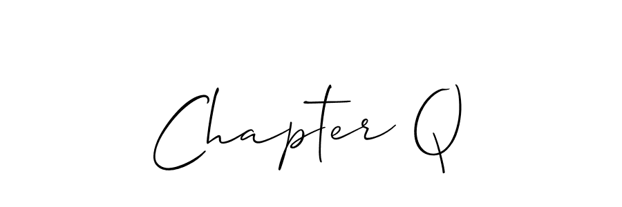Best and Professional Signature Style for Chapter Q. Allison_Script Best Signature Style Collection. Chapter Q signature style 2 images and pictures png