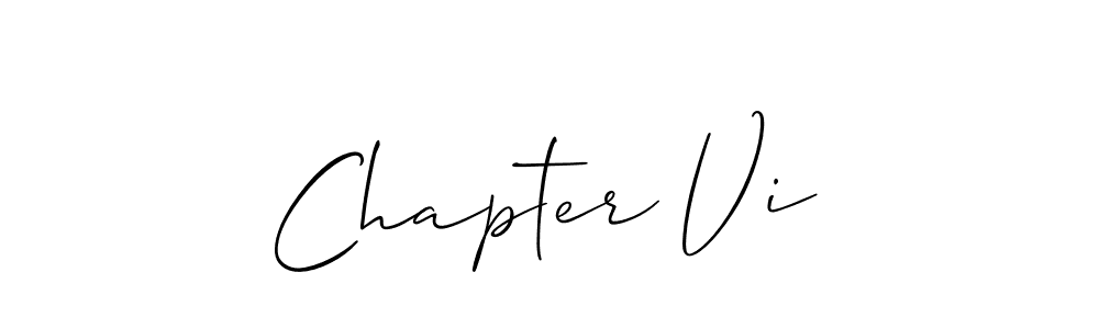 It looks lik you need a new signature style for name Chapter Vi. Design unique handwritten (Allison_Script) signature with our free signature maker in just a few clicks. Chapter Vi signature style 2 images and pictures png