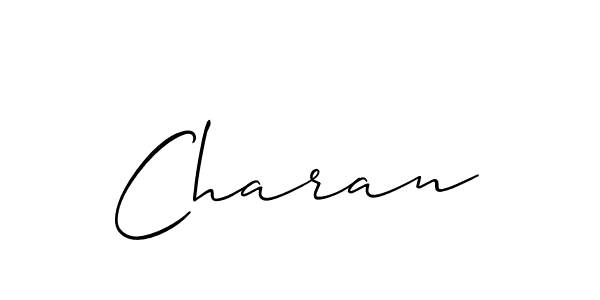 The best way (Allison_Script) to make a short signature is to pick only two or three words in your name. The name Charan include a total of six letters. For converting this name. Charan signature style 2 images and pictures png