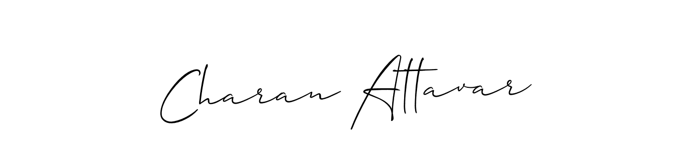 if you are searching for the best signature style for your name Charan Attavar. so please give up your signature search. here we have designed multiple signature styles  using Allison_Script. Charan Attavar signature style 2 images and pictures png