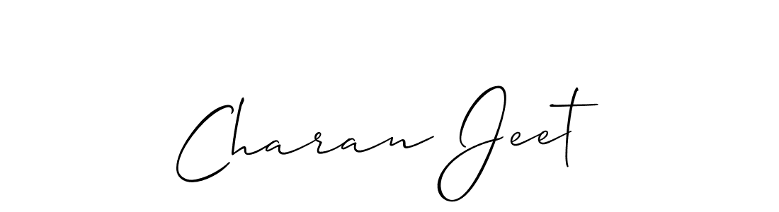 Also we have Charan Jeet name is the best signature style. Create professional handwritten signature collection using Allison_Script autograph style. Charan Jeet signature style 2 images and pictures png