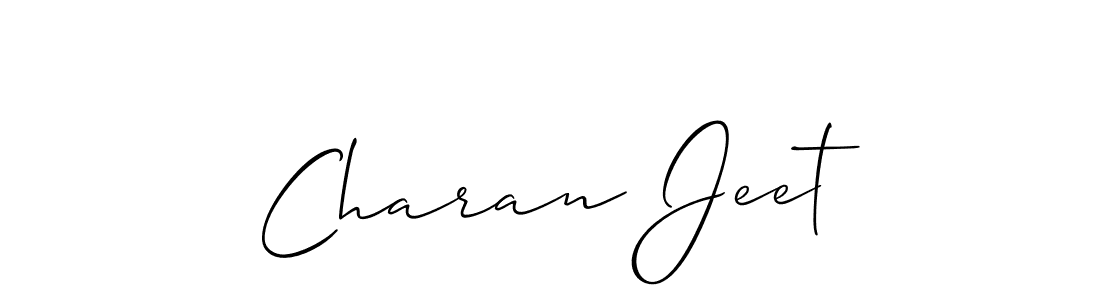 Also we have Charan Jeet name is the best signature style. Create professional handwritten signature collection using Allison_Script autograph style. Charan Jeet signature style 2 images and pictures png