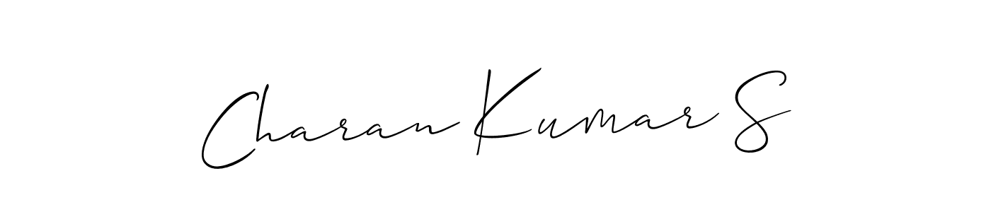 Best and Professional Signature Style for Charan Kumar S. Allison_Script Best Signature Style Collection. Charan Kumar S signature style 2 images and pictures png