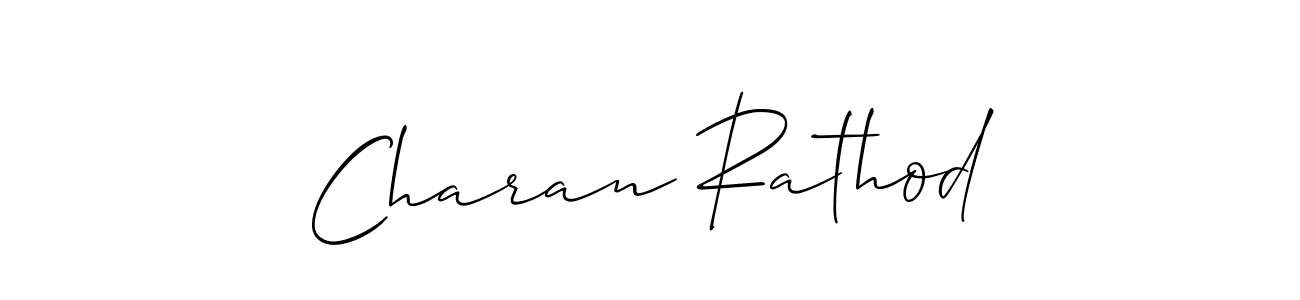 Create a beautiful signature design for name Charan Rathod. With this signature (Allison_Script) fonts, you can make a handwritten signature for free. Charan Rathod signature style 2 images and pictures png
