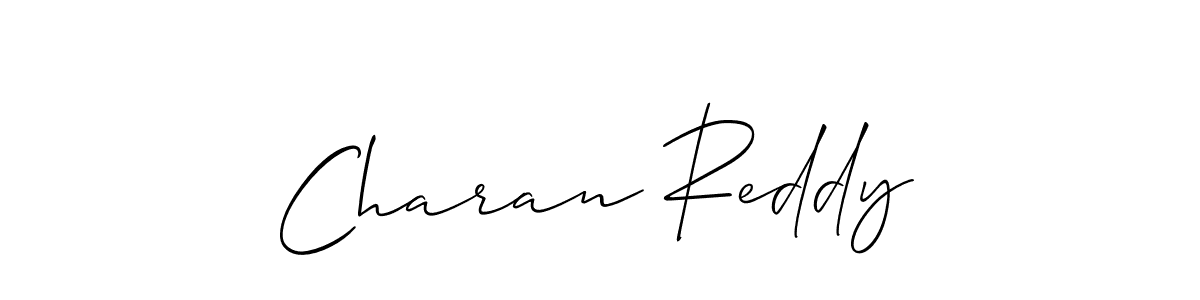 Design your own signature with our free online signature maker. With this signature software, you can create a handwritten (Allison_Script) signature for name Charan Reddy. Charan Reddy signature style 2 images and pictures png