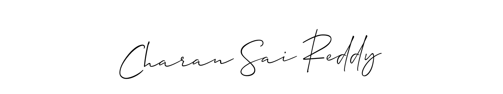 Use a signature maker to create a handwritten signature online. With this signature software, you can design (Allison_Script) your own signature for name Charan Sai Reddy. Charan Sai Reddy signature style 2 images and pictures png