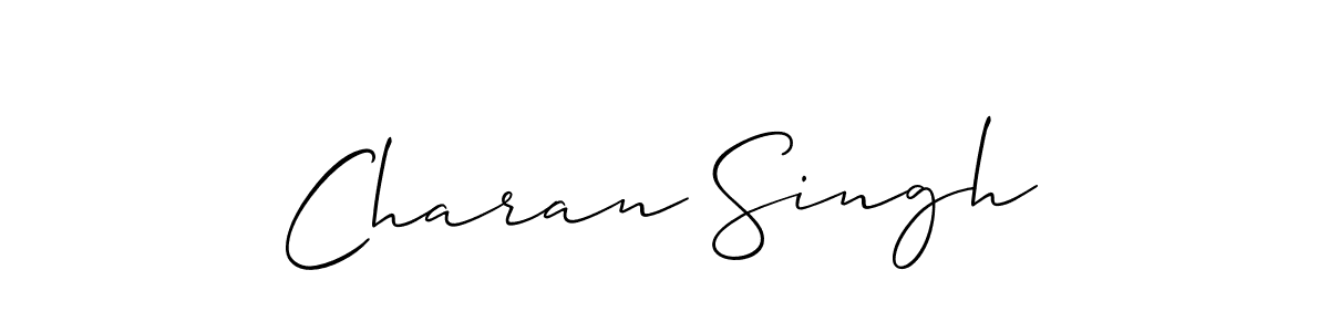 How to make Charan Singh name signature. Use Allison_Script style for creating short signs online. This is the latest handwritten sign. Charan Singh signature style 2 images and pictures png