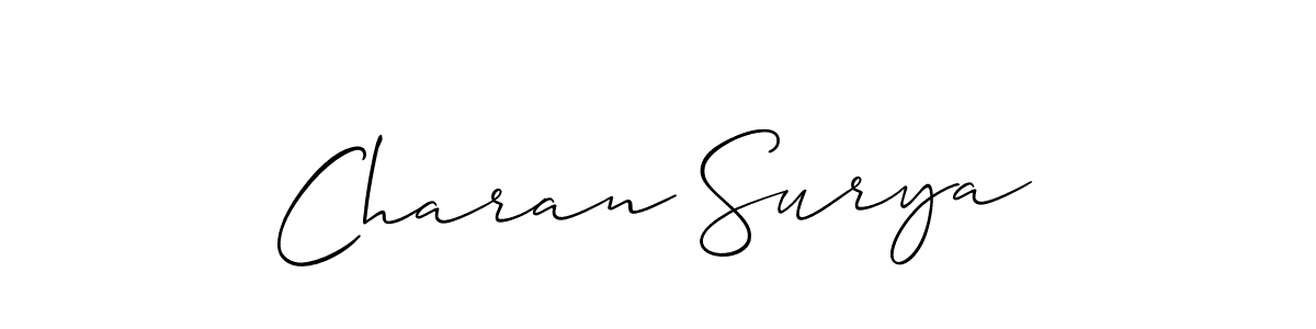 Once you've used our free online signature maker to create your best signature Allison_Script style, it's time to enjoy all of the benefits that Charan Surya name signing documents. Charan Surya signature style 2 images and pictures png