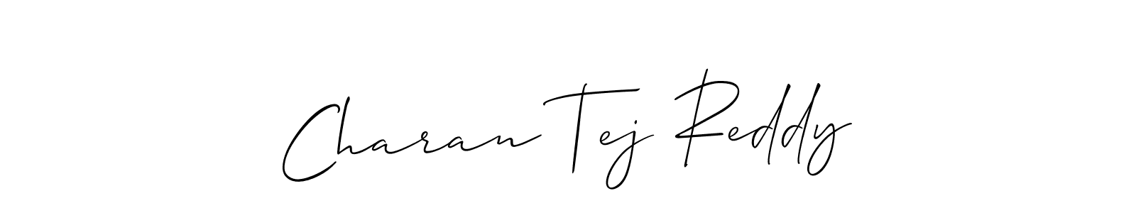 How to make Charan Tej Reddy name signature. Use Allison_Script style for creating short signs online. This is the latest handwritten sign. Charan Tej Reddy signature style 2 images and pictures png
