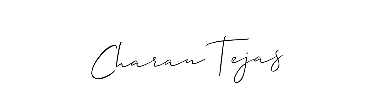 if you are searching for the best signature style for your name Charan Tejas. so please give up your signature search. here we have designed multiple signature styles  using Allison_Script. Charan Tejas signature style 2 images and pictures png