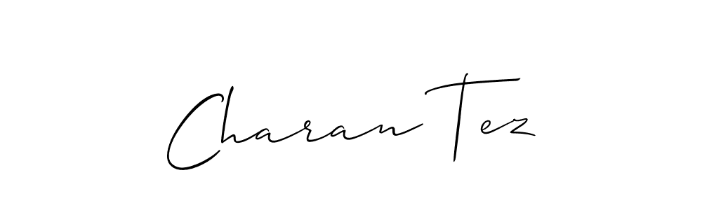 Make a short Charan Tez signature style. Manage your documents anywhere anytime using Allison_Script. Create and add eSignatures, submit forms, share and send files easily. Charan Tez signature style 2 images and pictures png