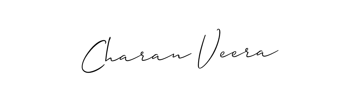 Also You can easily find your signature by using the search form. We will create Charan Veera name handwritten signature images for you free of cost using Allison_Script sign style. Charan Veera signature style 2 images and pictures png